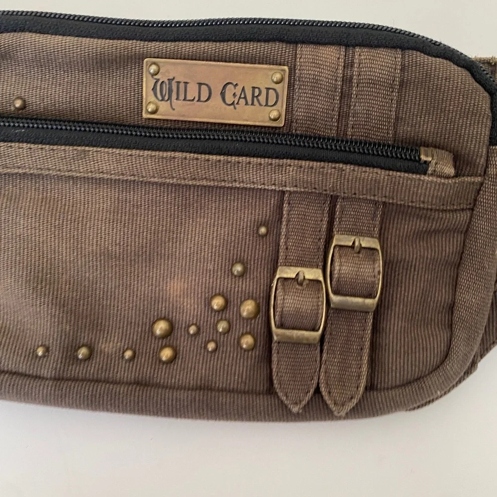 Wild card belt bag distressed utility leather stud belt bag‎ fanny